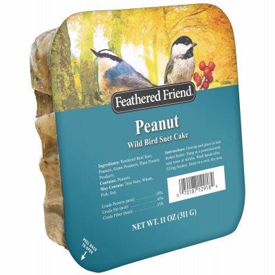 Feathered Friend Peanut Suet Wild Bird Food