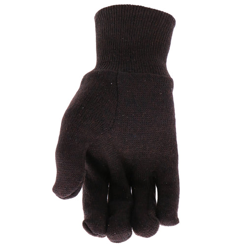 Boss Gloves Brown Jersey (Large (B62011-L12P))