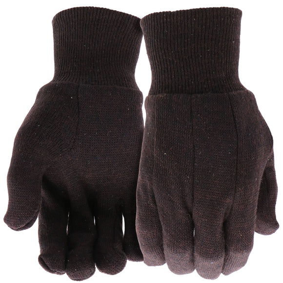 Boss Gloves Brown Jersey (Large (B62011-L12P))