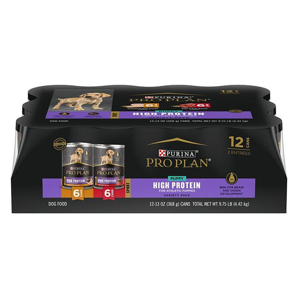 Pro Plan Sport Puppy High Protein Variety Pack Wet Dog Food