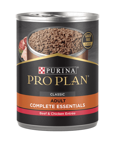 Purina Pro Plan Complete Essentials Grain Free Entrée Classic Beef & Chicken Entrée Wet Dog Food