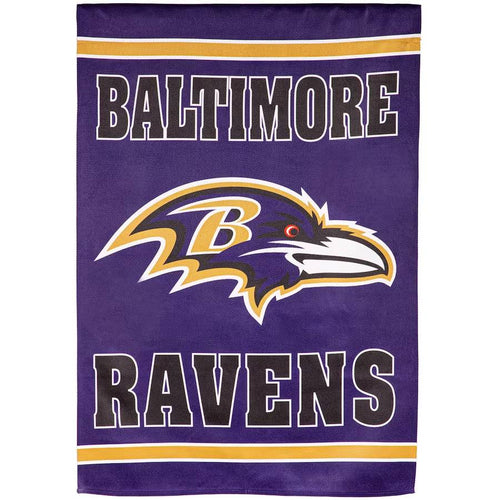 Baltimore Ravens Double-Sided Embossed Suede House Flag