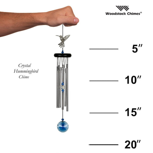 Woodstock Chimes Crystal Hummingbird Chime