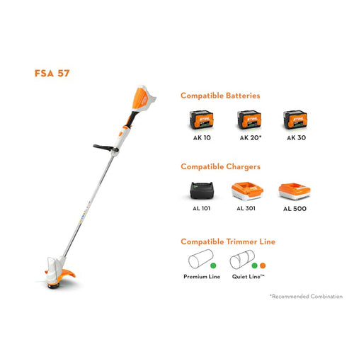 STIHL FSA 57 Battery Powered Trimmer