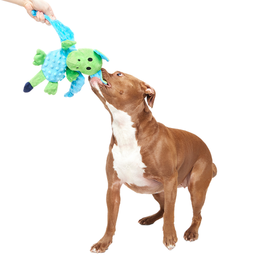 BARK Humbert the Dragon Plush Tug Dog Toy