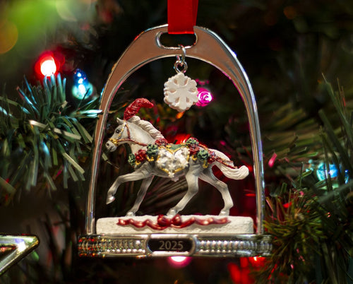 Breyer Christmas in Bloom | 2025 Stirrup Ornament | Retired