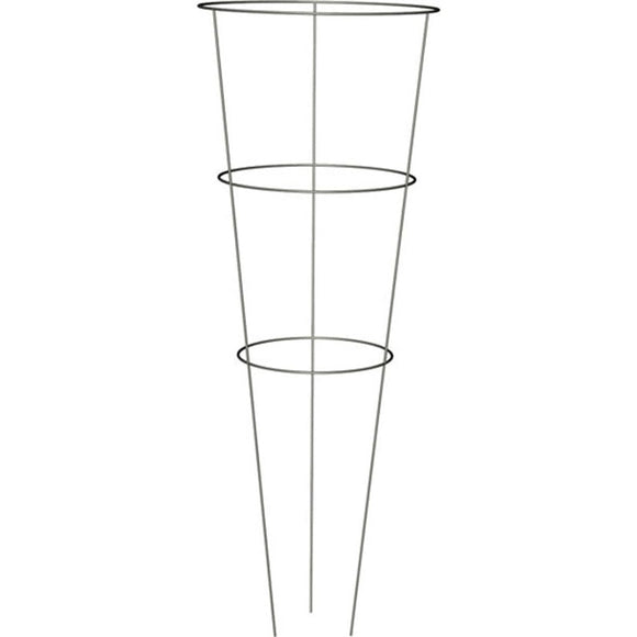 Panacea Tomato Cage (12in Diam x 42in H - 3 Rings x 3 Legs, GALVANIZED)