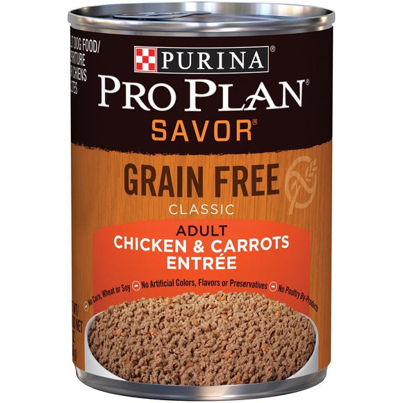 Purina Pro Plan Natural Adult Grain-Free Classic Chicken & Carrots Entree Canned Dog Food