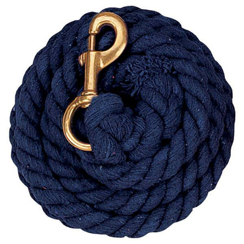 Weaver Leather Cotton Lead Rope With Brass Plated 225 Snap (5/8 x 10')