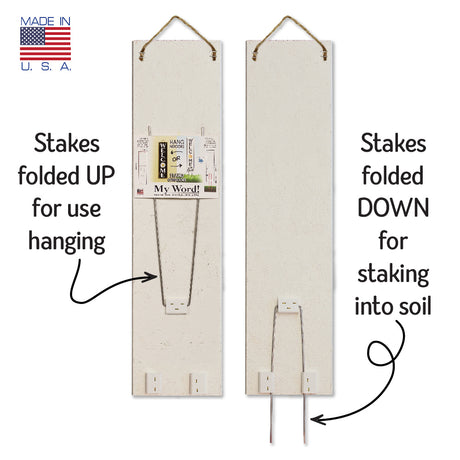 My Word Welcome With Gnomes Stand Out Sign Tall