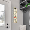 My Word Welcome Pumpkin Stand Out Sign Tall Porch Board