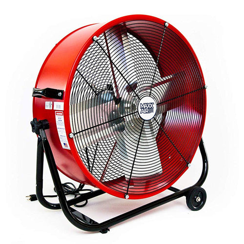 MaxxAir  24 Tilt Fan Barrel 2-Speed Direct Drive Drum Fan