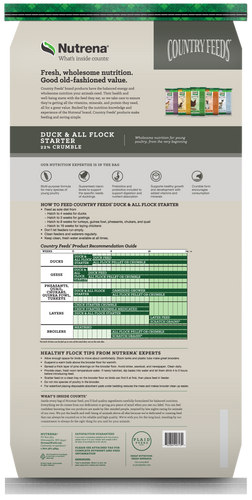 Nutrena® Country Feeds® Duck & All Flock Starter Crumble