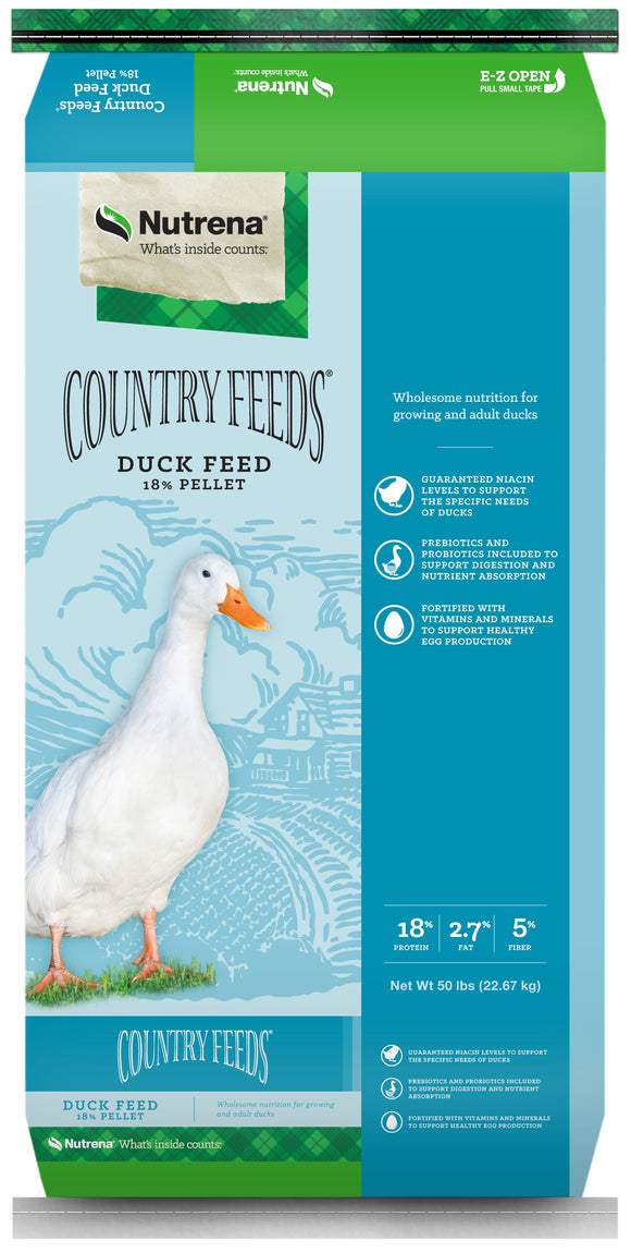 Nutrena® Country Feeds® Duck 18% Pellets