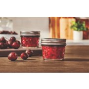 Ball® Ball® Quilted Crystal Jelly Jars & Lids, Regular Mouth (4 oz. Quarter Pint / 12-Pack)