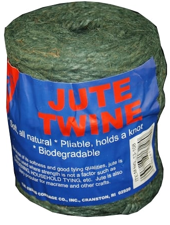 T.W . Evans Cordage 3 Ply 28# Green Jute 243' Tube (243')