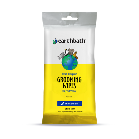 Earthbath Hypoallergenic Grooming Wipes (30 ct)