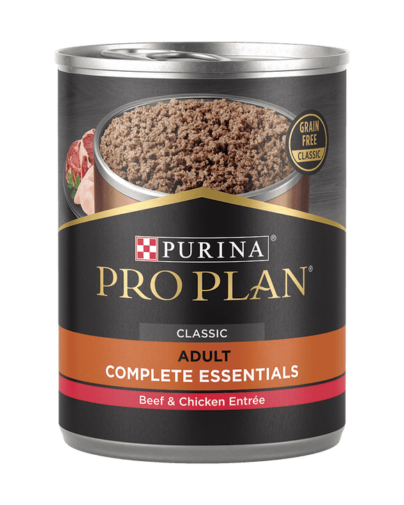 Purina Pro Plan Complete Essentials Grain Free Entrée Classic Beef & Chicken Entrée Wet Dog Food (13 oz)