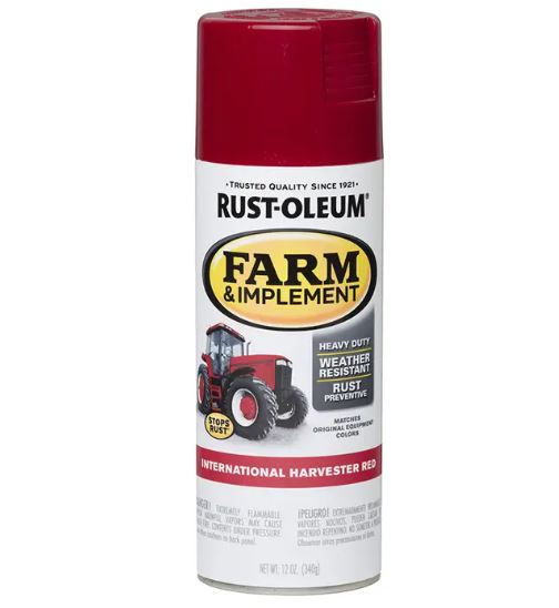 Rust-Oleum Specialty International Red Farm Equipment Enamel Spray (12-oz, Red (International Harvest))