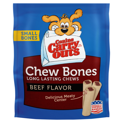 Canine Carry Outs Chew Bones Beef Flavor Dog Snacks