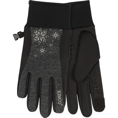 Kinco Women's Lightweight Fleece Gloves (Gray)