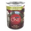 Purina ONE True Instinct Tender Cuts in Gravy Dog Food Formula With Real Chicken & Duck (13 oz can)