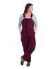 Berne Women's Softstone Duck Insulated Bib Overall (Plum)